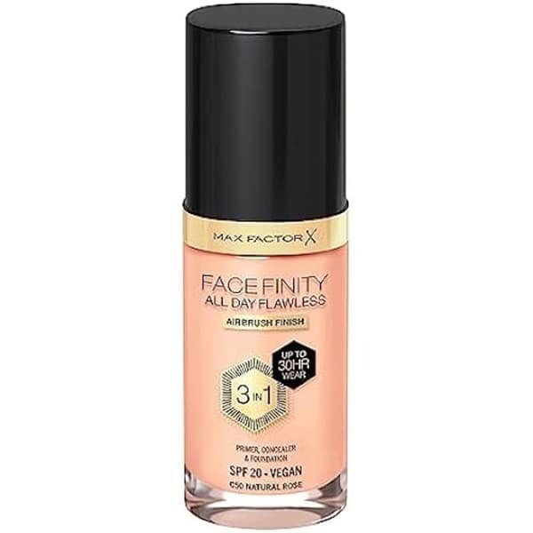 Foundation - MAX FACTOR - Facefinity All Day Flawless - C50-natural Rose - 30 ml - Alla hudtyper