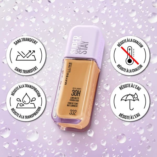 Foundation - Maybelline New York - Superstay Lumi Matte 115 - Rose - Vegan - Non-comedogenic