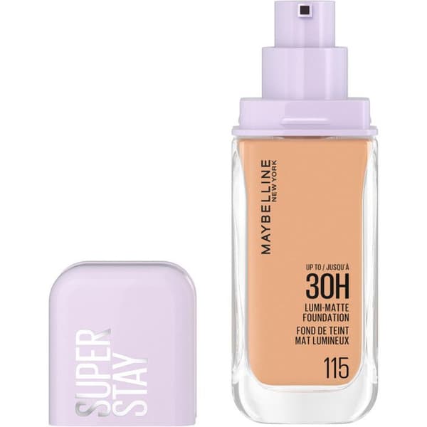 Foundation - Maybelline New York - Superstay Lumi Matte 115 - Rose - Vegan - Non-comedogenic