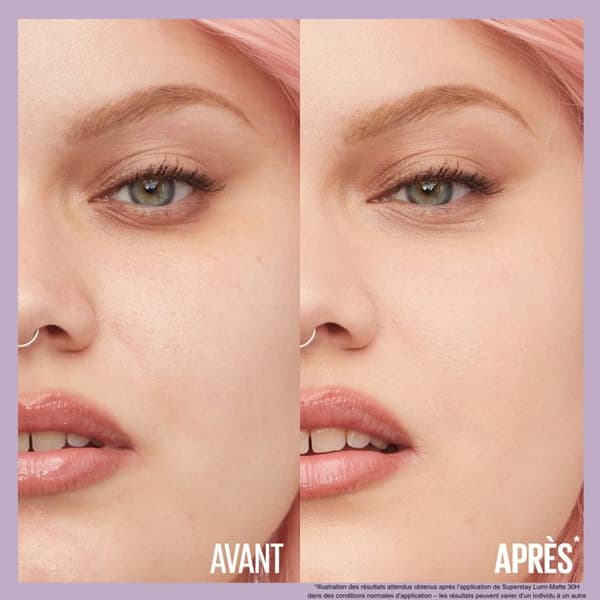 Foundation - Maybelline New York - Superstay Lumi Matte 96 - 30h hållbarhet - Vegansk - Icke-komedogen