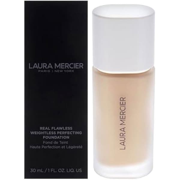 Foundation - LAURA MERCIER - Real Flawless Weightless - 2N2 Linen - Vattentålig - 1 oz - Alla hudtyper