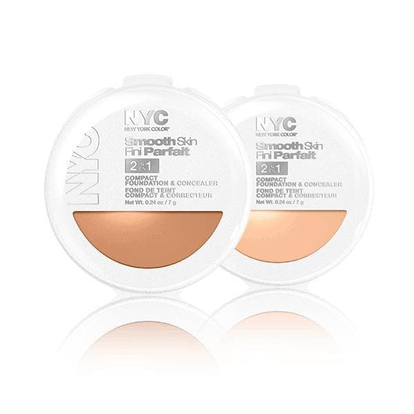 NYC Smooth Skin 2 in1 Compact Foundation & Concealer-Dark
