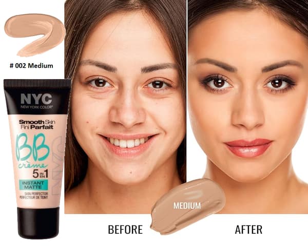 NYC Smooth Skin BB Crème 5 In 1 Instant Matte-Medium