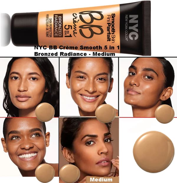 NYC Smooth Skin BB Creme 5 in 1 Bronzed Radiance-Medium
