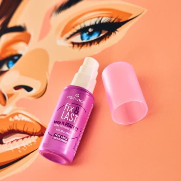 Spray Fixeringsspray för Makeup - Essence - Fix & Last Keep It Perfect - 200 ml - Alla hudtyper - Långvarig
