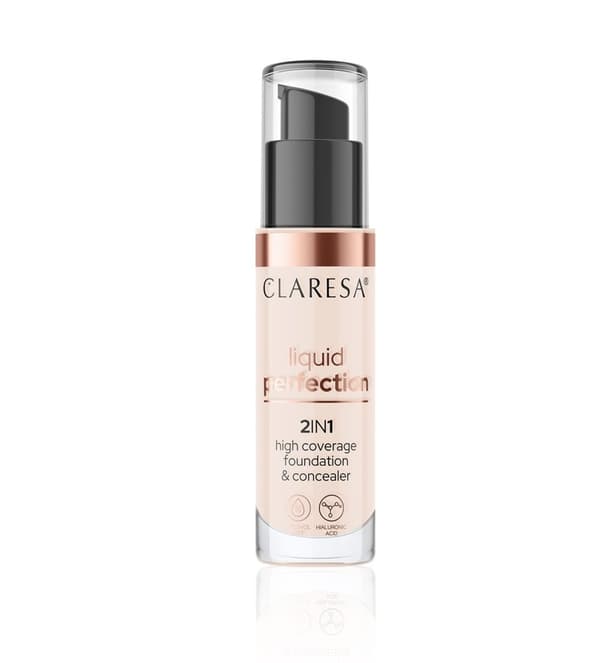 Claresa Liquid Perfect 2 i 1 concealer 101 Light 34g