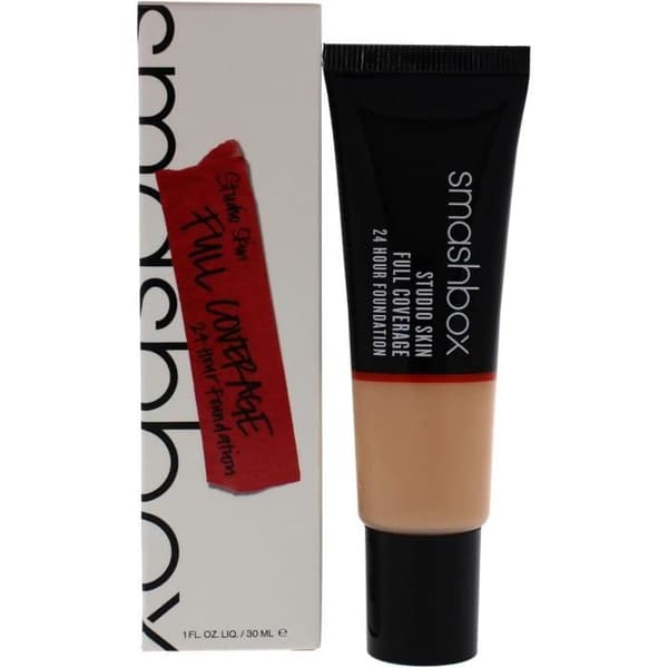 Smashbox Studio Skin 24 Hour Full Coverage Foundation - 1.0 Fair med kall underton och inslag av persika