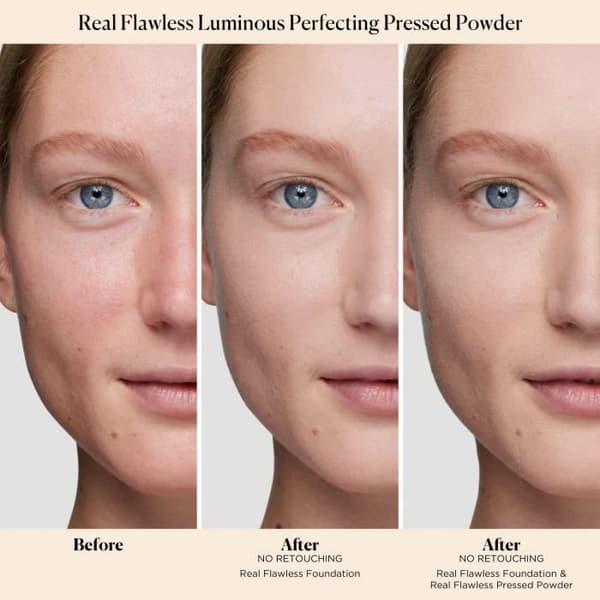 Laura Mercier Real Flawless Luminous Perfecting Pressed Powder - Translucent för kvinnor - 0,23 oz