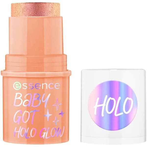 Illuminateur Stick - essens - Baby Got Holo Glow - Holografisk persika - Glittrande finish - Krämig textur