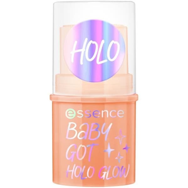 Illuminateur Stick - essens - Baby Got Holo Glow - Holografisk persika - Glittrande finish - Krämig textur