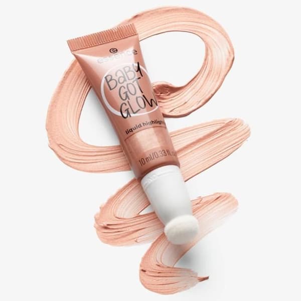 Highlighter Vätska - Essence - Baby Got Glow - Nyans Champagne - 30 Breezy Bronze - Naturligt Ljus