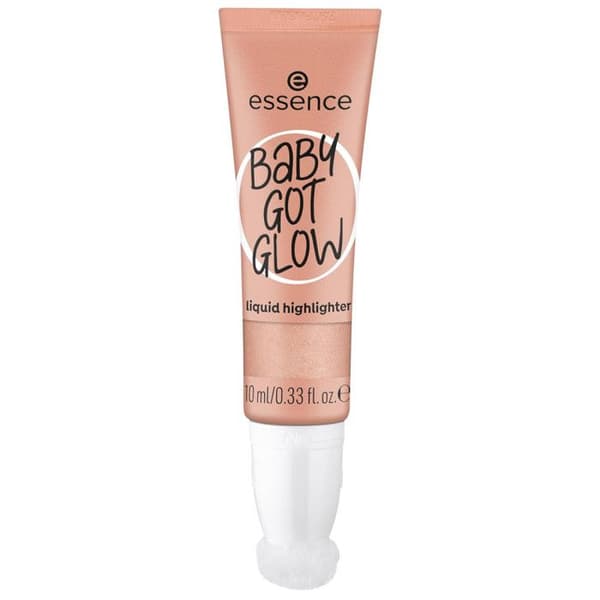 Highlighter Vätska - Essence - Baby Got Glow - Nyans Champagne - 30 Breezy Bronze - Naturligt Ljus