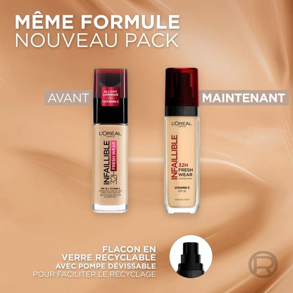 L'OREAL PARIS INFAILLIBLE foundation - Långvarig 32h - Gyllene sol
