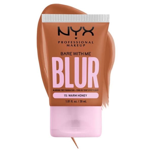 Foundation - NYX Professional Makeup - Bare With Me - VARM HONUNG - Vegansk - 12 timmar fuktighet