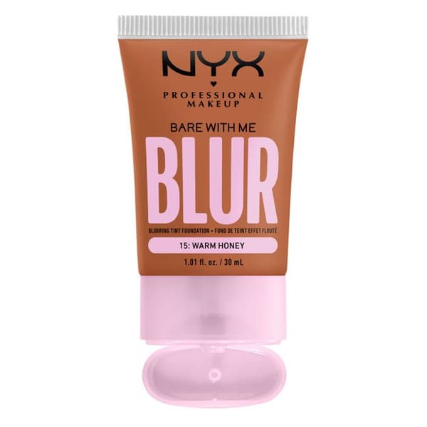 Foundation - NYX Professional Makeup - Bare With Me - VARM HONUNG - Vegansk - 12 timmar fuktighet