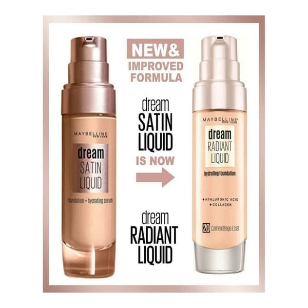 Flydende makeup foundation Maybelline Dream Satin Liquid 3-true ivory (30 ml)