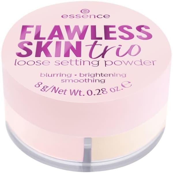 Puder, Fri - Essence - Felfri Hud Trio - Rosa, Persika, Lila - Mattande - Långvarig