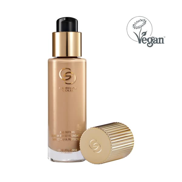 Oriflame Giordani Gold seerumipohjainen nuorentava meikkivoide SPF 12 + UVA - vaalea norsunluunvärinen neutraali 30 ml
