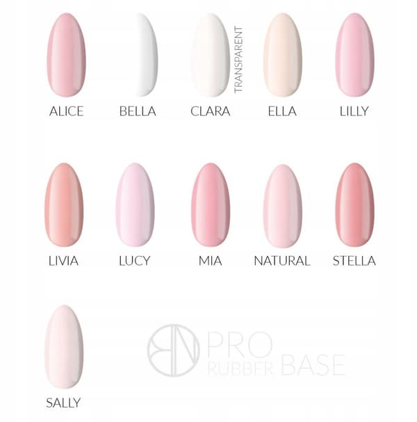 BOSKA NAILS RUBBER BASE PRO - MIA - 10ml - STOR