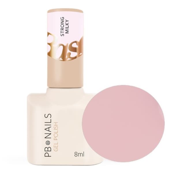 PB NAILS Hybrid Base STÆRK MÆLKE - 8ml