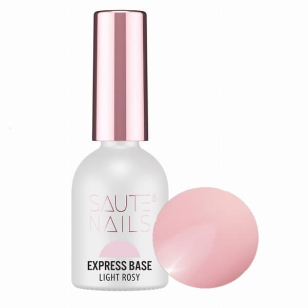 SAUTE NAILS Hybrid base til negle Express LIGHT ROSY BASE - 8ml