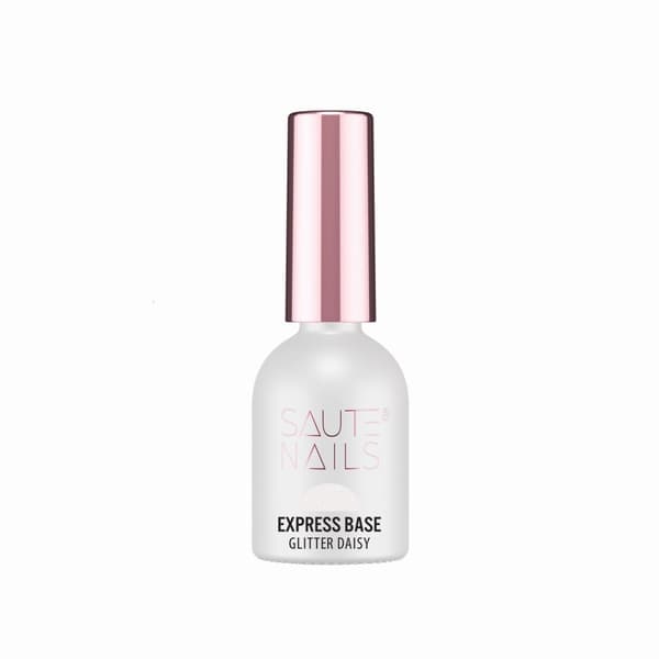 SAUTE NAILS Hybridbas för naglar Express GLITTER DAISY BASE - 8ml