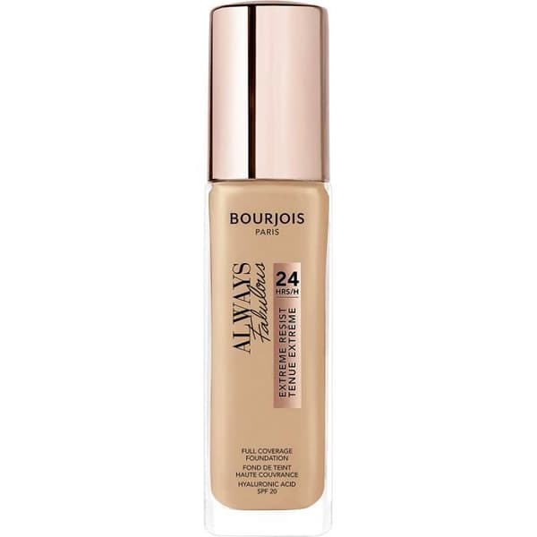 Bourjois - Always Fabulous Foundation - Hög täckning - Fuktgivande och långvarig formel - 200 rosa vanilj 30 ml