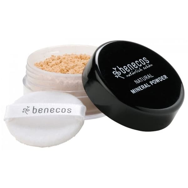 Mineral Powder - Benecos - Ljus Sand - 10g - Fin och silkig textur - Passar alla hudtyper