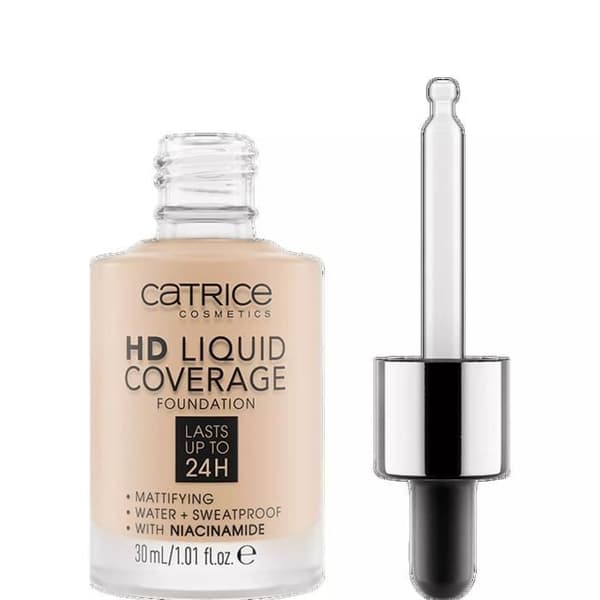 Foundation - Catrice - HD Liquid Coverage - 010 Ljus Beige - 30 ml - Alla hudtyper