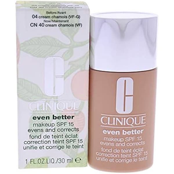 Foundation - Clinique - Even Better MakeUp SPF 15 - 30Ml - Tint 04 Cream Chamois - Beige