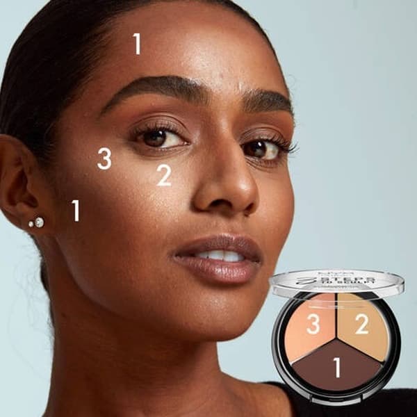 Concealerpalett - NYX - 3 steg att skulptera - 6 nyanser - Beige - Krämig formel