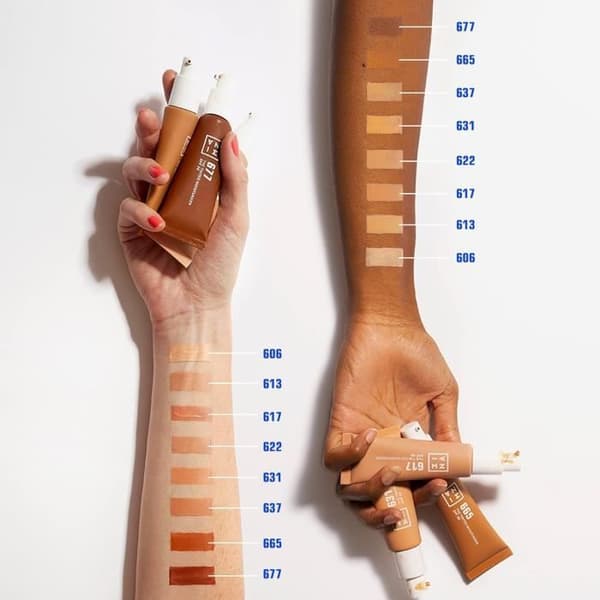 3INA MAKEUP - Den Täckande Fuktkrämen SPF30 613 - BB Crème Nude - Foundation med Hyaluronsyra och Solkräm SPF 30 -