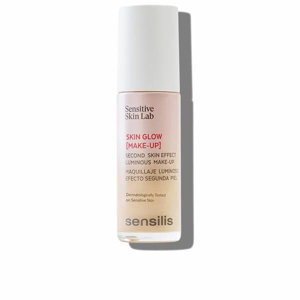 Flydende makeup foundation Sensilis SKIN GLOW Nº 04-Beige Rose 30 ml