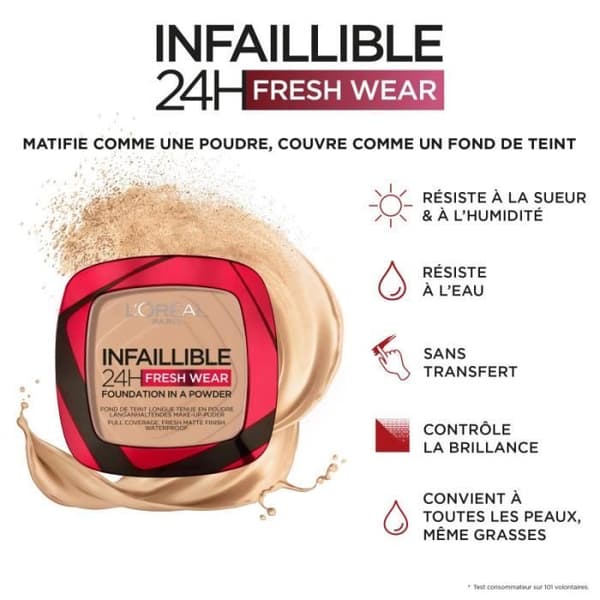 L'Oréal Paris Infallible 24H Powder Foundation 20 Ivory