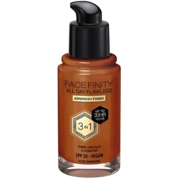 Foundation - MAX FACTOR - Facefinity All Day Flawless - Shade C105-ganache - 30 ml - Alla hudtyper