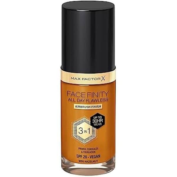 Foundation - MAX FACTOR - Facefinity All Day Flawless - Shade W95-hasselnöt - 30 Ml - För alla hudtyper