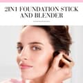 Miniatyrbild 4 av 4: Bourjois Fabulous 24h 2-in-1 Foundation & Concealer Stick with Blender-Beige