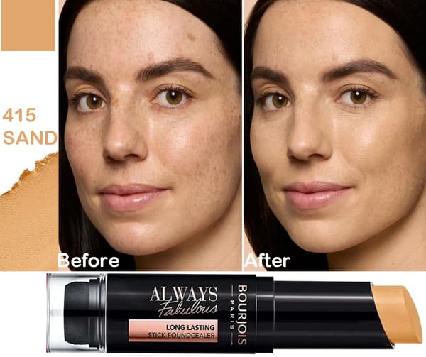 Bourjois Fabulous 24h 2-in-1 Foundation & Concealer Stick with Blender-Beige