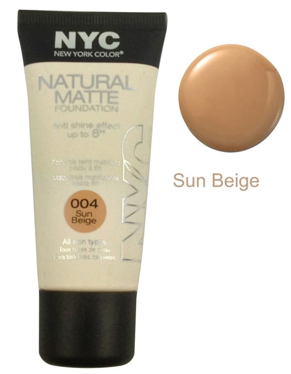 NYC Natural Matte Anti Shine Foundation-Sun Beige