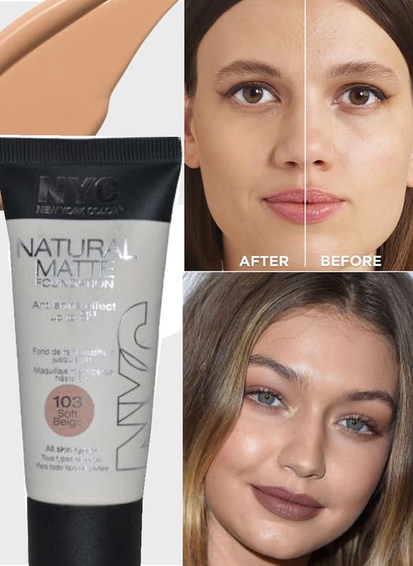 NYC Natural Matte Anti Shine Foundation-Soft Beige