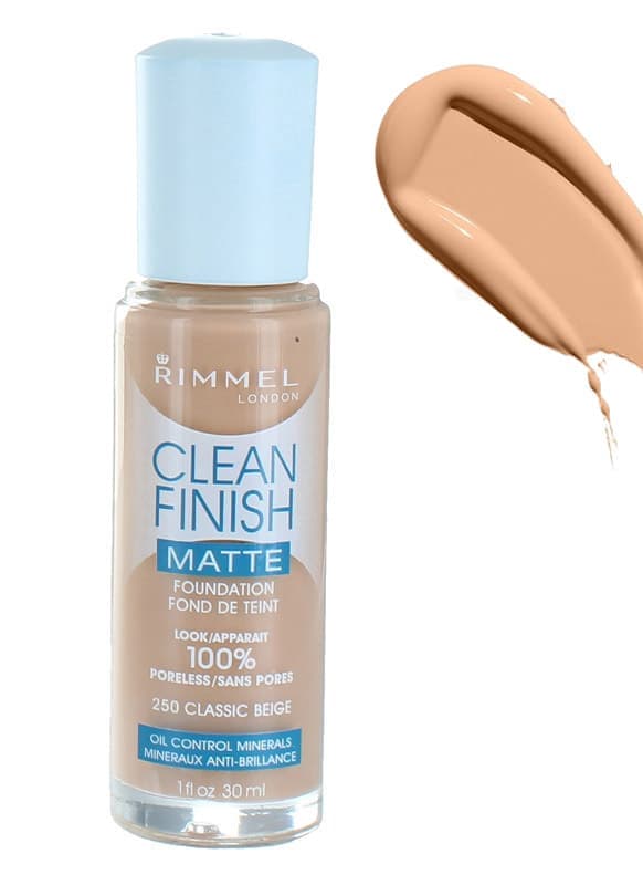 Rimmel CLEAN Finish MATTE Foundation - 260 Classic Beige