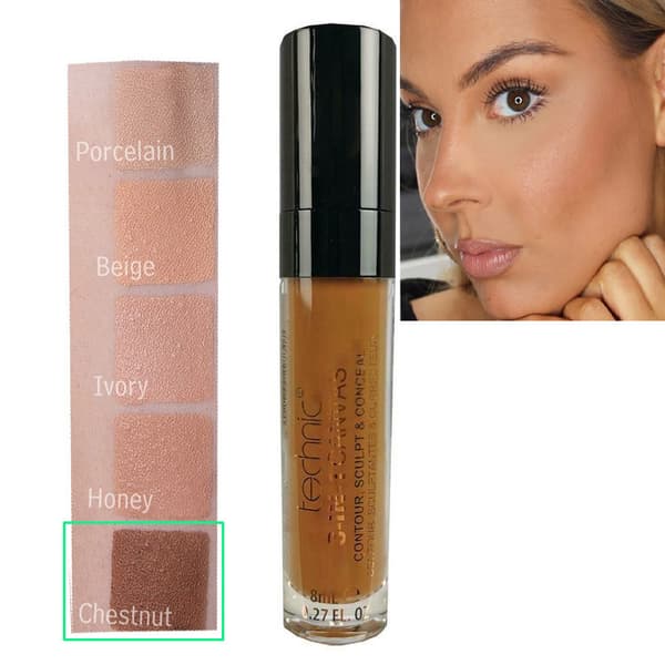 Technic 3-in-1 Canvas Full Coverage Concealer-Chestnut