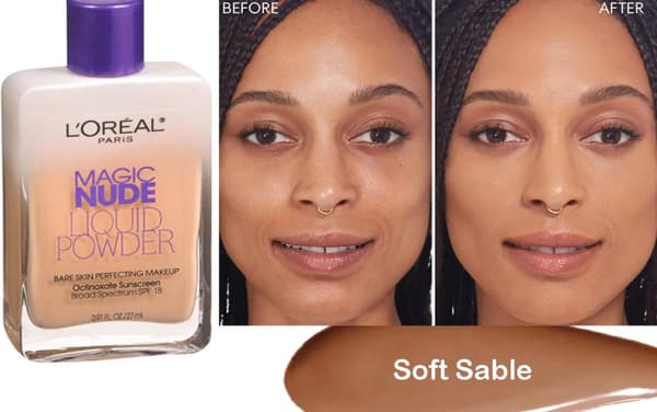 L'Oreal Nude Liquid Bare Skin Perfecting Makeup SPF18-Soft Sable