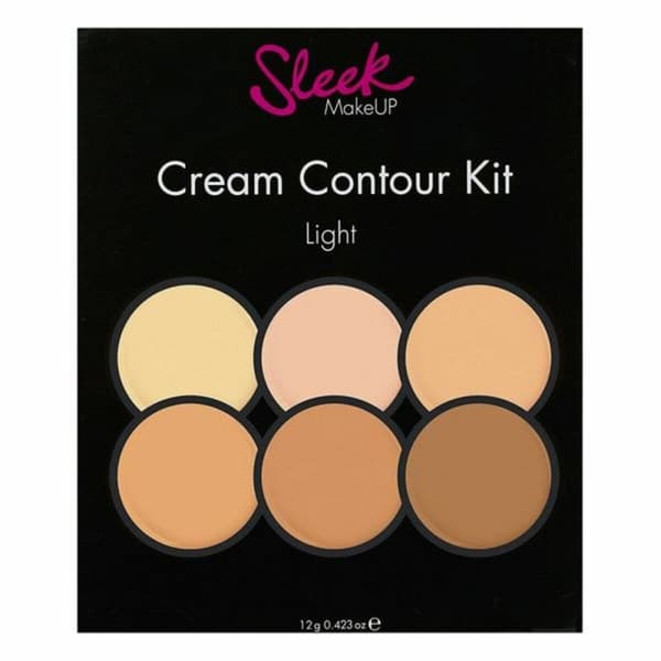 Palette Sleek Cream Contour Kit Lysreflekterende Makeup Light