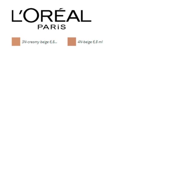 Dækcreme til Ansigtet Accord Parfait True Match L'Oreal Make Up (6,8 ml) - 3N-creamy beige 6,8 ml