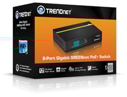8-PORT GREENNET GIGABIT POE/SWITCH (4 POE 4 NON-POE) musta