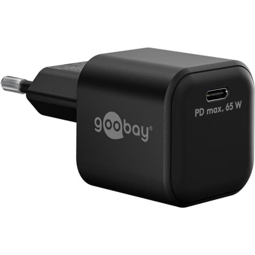 Goobay 65369 mobilladdare Mobiltelefon, Bärbar dator, Smartphone Svart AC inomhus Svart