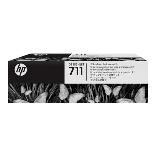 HP 711 - svart, gul, cyan, magenta - skrivhuvud