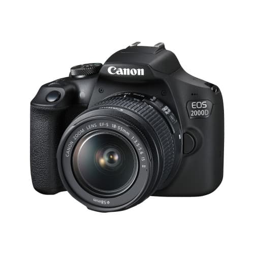 Canon EOS 2000D - digitalkamera EF-S 18-55 mm IS II lins Svart