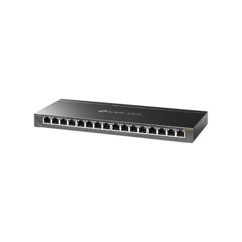 TP-Link TL-SG116E Unmanaged Pro - switch - 16 portar - ohanterad Svart